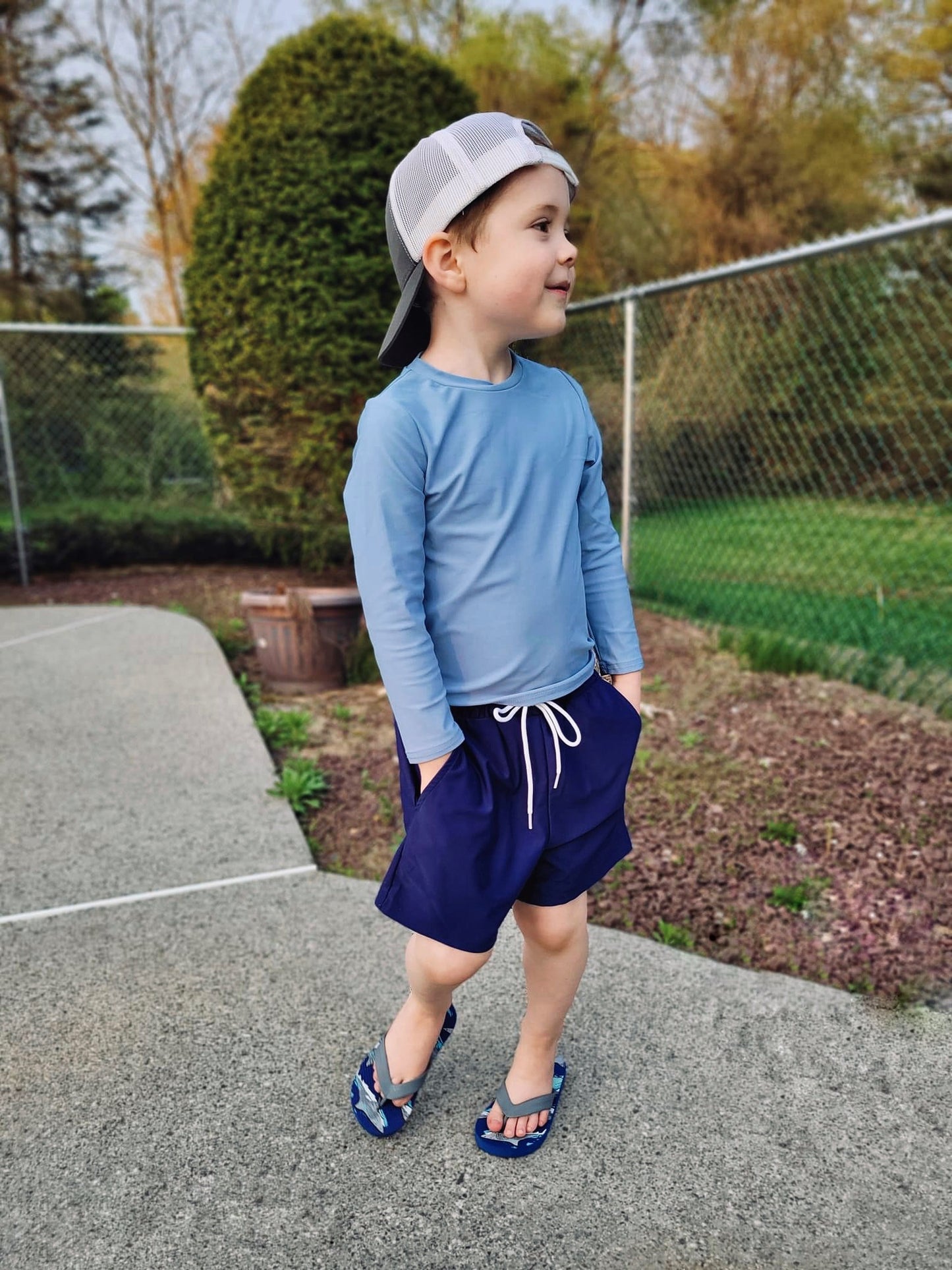 Sawyer Swim Shorts: Navy Blue
