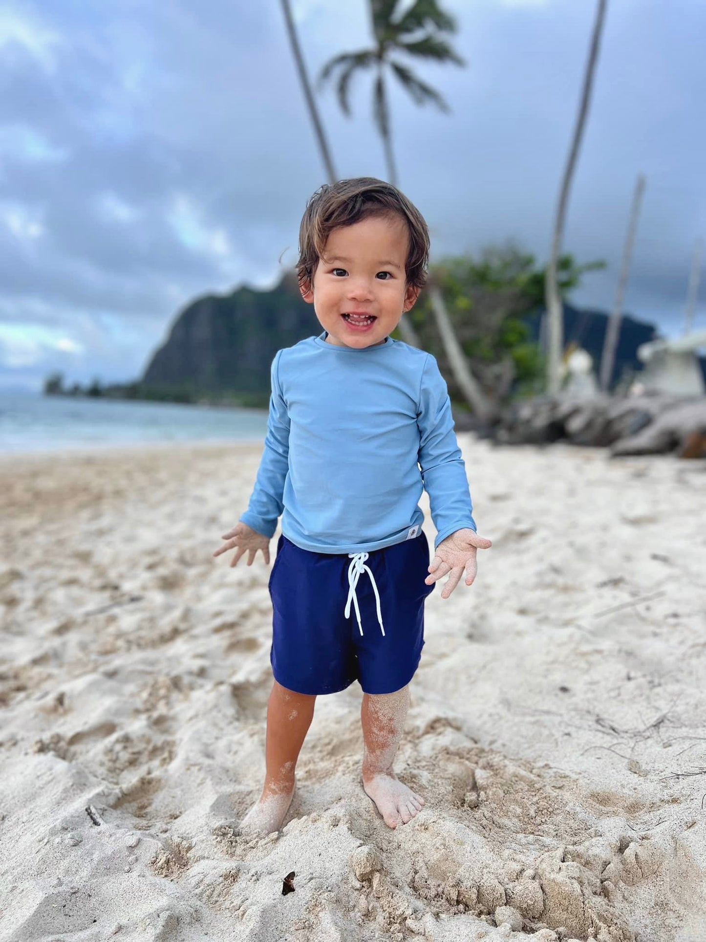 Sawyer Swim Shorts: Navy Blue