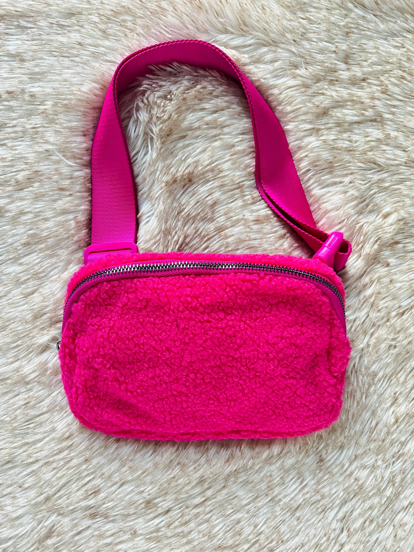 Audrey Belt Bag Hot Pink FUZZ