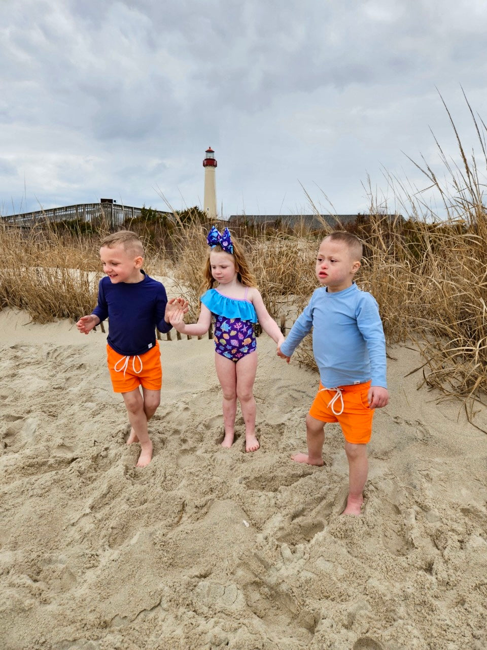 Sawyer Swim Shorts: ORANGE SODA