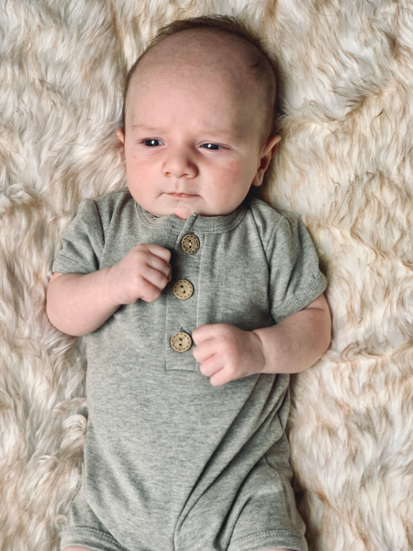 Austin Baby Toddler Romper: Gray