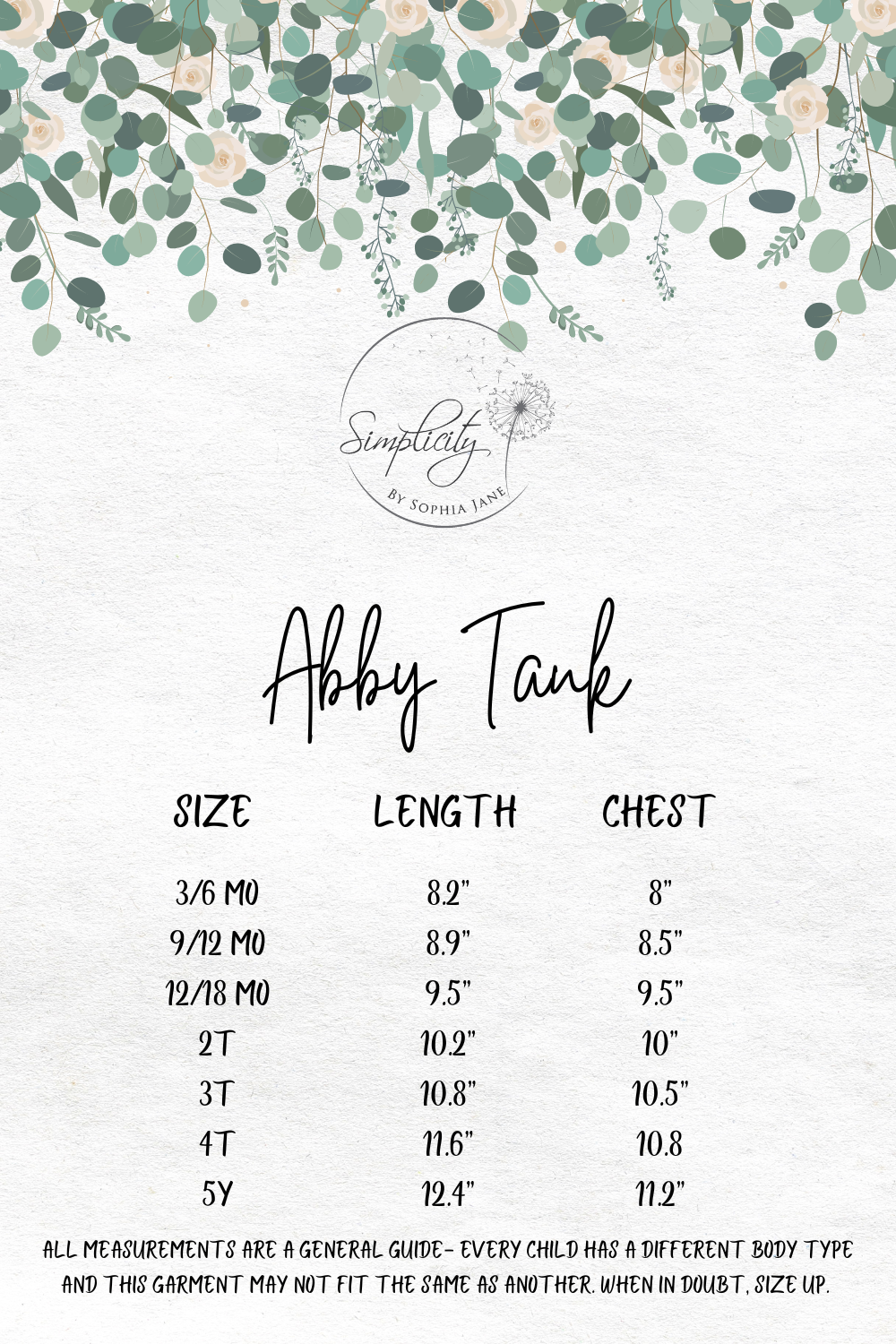 Abby Tank: Pastel Petals